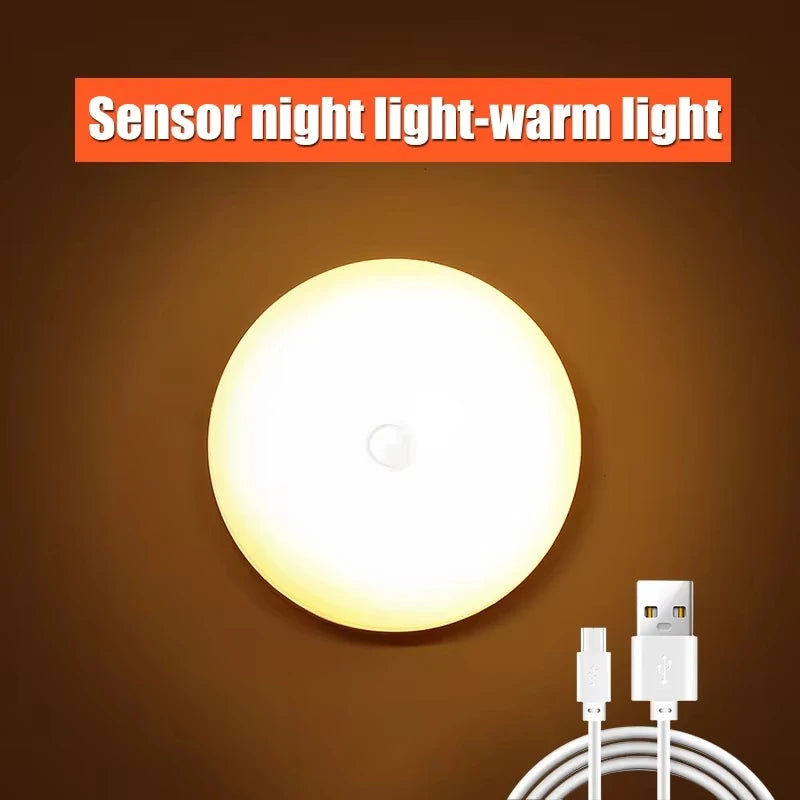 Rechargeable Motion Sensor Night Light,LED Closet Light,Auto-On Wall Lamp,Kitchen,Bedroom,Bathroom,Hallway,Stairs,Drawer,USB