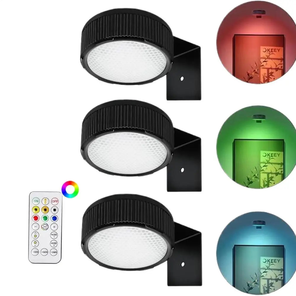 3 Pack Remote Control Wall Painting Light Adjustable Battery Powered Painting Lamp Dimmable Timer Art Display Novelty Lamp