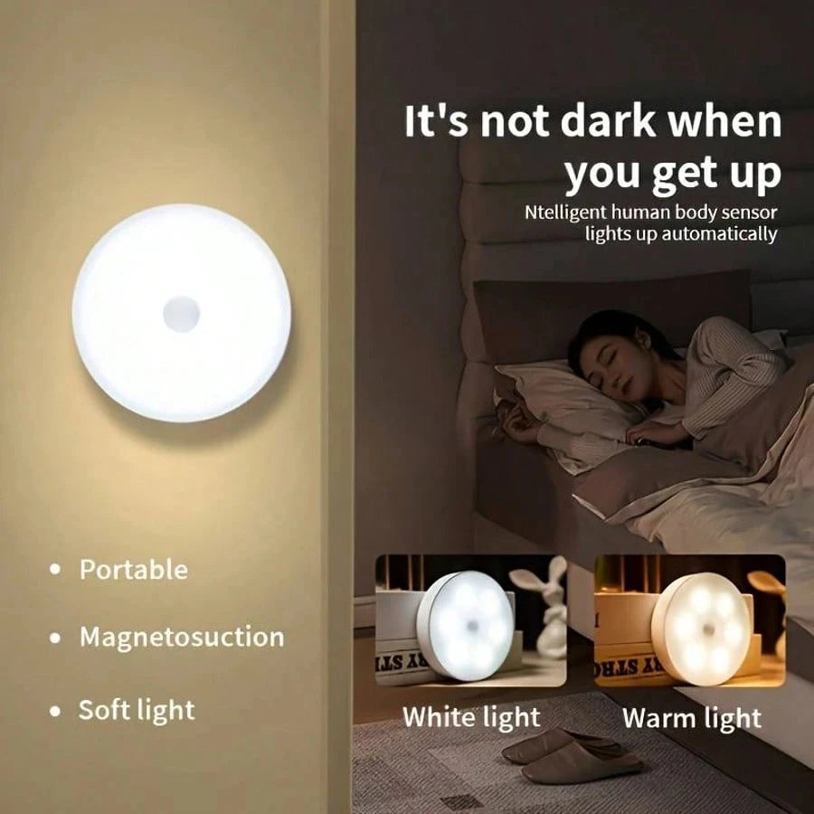 Rechargeable Motion Sensor Night Light,LED Closet Light,Auto-On Wall Lamp,Kitchen,Bedroom,Bathroom,Hallway,Stairs,Drawer,USB