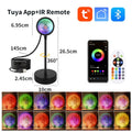 Tuya RGB Sunset Lamp Projector Night Light Home Decor Rainbow Atmosphere Lights Smartlight APP Control Photography Neon Lights